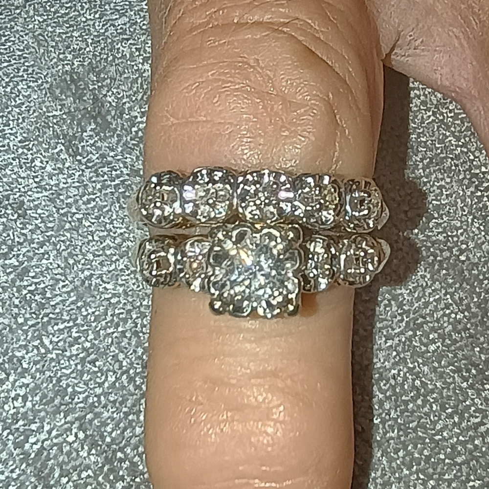 Antique 14 K Gold Engagement Set, Circa 1930s